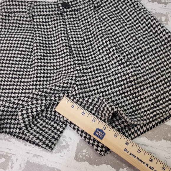 2550 Revival Boutique Black/White Houndstooth Women's Shorts Size Small - Picture 2 of 6